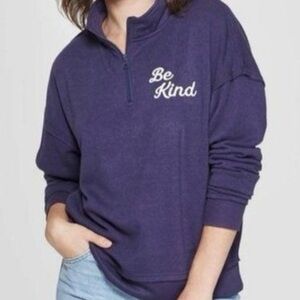 Be Kind Quarter Zip Sweatshirt by Grayson Threads